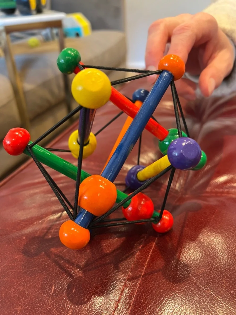 Multicolor Wooden Baby‎ Grasping Development Toy